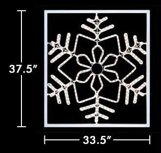 33.5" Snowflake 1 w-Frame