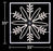 35" Flower Snowflake w-Frame