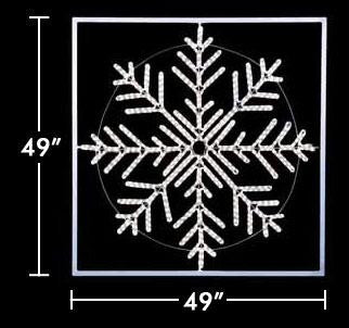 49" Snowflake w-Frame