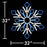 32" LED Two Color Snowflake