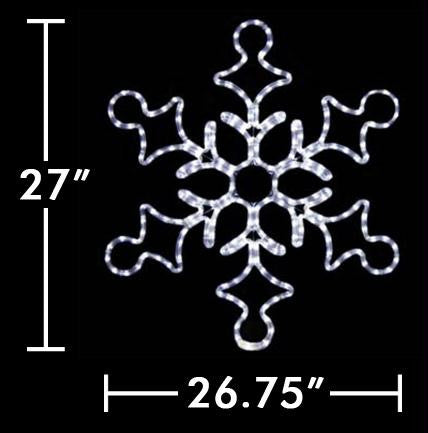 27" LED Snowflake