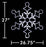 27" LED Snowflake