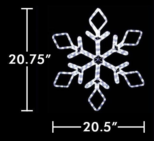 22" LED Snowflake