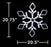 22" LED Snowflake
