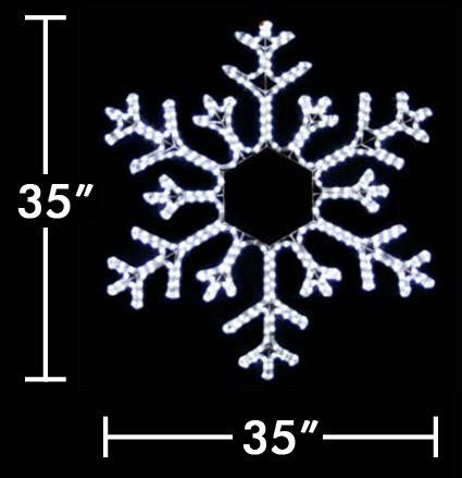 35" LED Snowflake