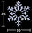 35" LED Snowflake
