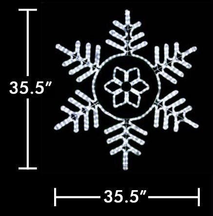 36.5" LED Snowflake