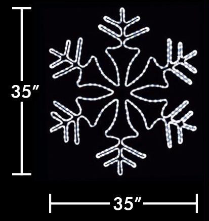 36" LED Snowflake