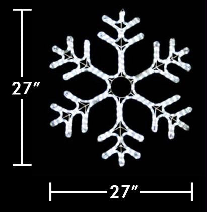 27" LED Snowflake