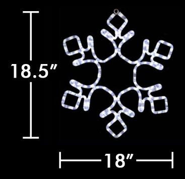 19" LED Snowflake