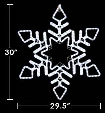 30" LED Snowflake