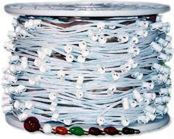 500' C7 SPT1 7AMP White String Light w-12 Inch Spacing