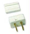 SPT1 White Male Plug (12 Pack)