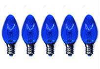 C7 Blue Twinkle Bulbs 5-Watt (25 Pack)