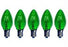 C7 Green Twinkle Bulbs 5-Watt (25 Pack)