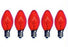 C7 Red Twinkle Bulbs 5-Watt (25 Pack)