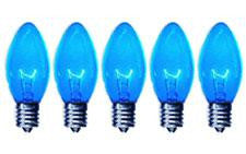 C9 Blue Twinkle Bulbs 7-Watt (25 Pack)