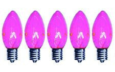 C9 Fuschia Twinkle Bulbs 7-Watt (25 Pack)