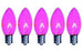 C9 Fuschia Twinkle Bulbs 7-Watt (25 Pack)