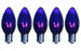 C9 Purple Twinkle Bulbs 7-Watt (25 Pack)