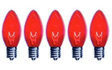 C9 Red Twinkle Bulbs 7-Watt (25 Pack)