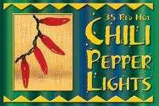 Red Chili Pepper String Lights