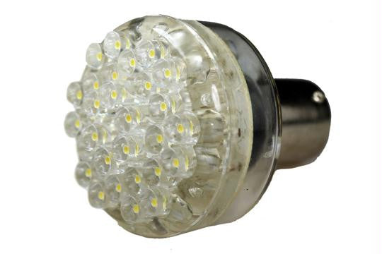 30 LED 12V Cool White 1156 Bayonet Bulb (100 )