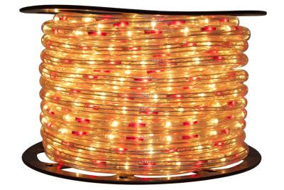 150' 3-Wire 120-Volt 1-2" Red-Clear Rope Light Spool