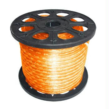 150' 3-Wire 120-Volt 1-2" Orange Rope Light Spool