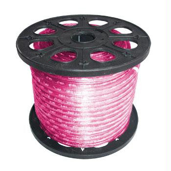 150' 2-Wire 120-Volt 3-8" Pink Rope Light Spool