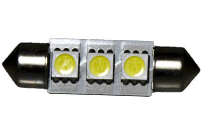 3 LED 12V Cool White 37mm Festoon Bulb (120 )