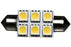 6 LED 12V Warm White 37mm Festoon Bulb (120 )