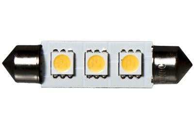 3 LED 12V Warm White 42mm Festoon Bulb (120 )