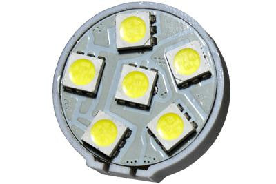 6 LED 12V Cool White G4(Back) Bulb (120 )