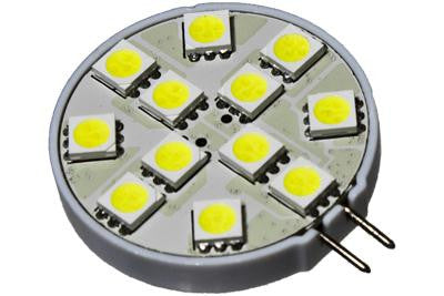 12 LED 12V Cool White G4(Side) Bulb (120 )