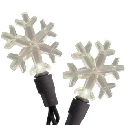 19' Cool White LED Snowflake Set