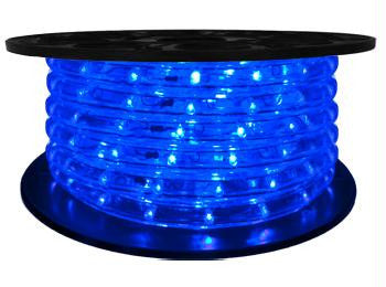 65' LED 2-Wire 120-Volt 1-2" Blue Rope Light Spool (Vertical)