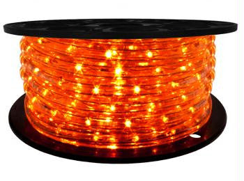 65' LED 2-Wire 120-Volt 1-2" Orange Rope Light Spool (Vertical)