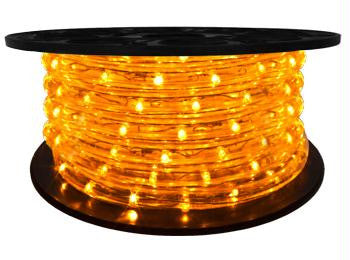 65' LED 2-Wire 120-Volt 1-2" Yellow Rope Light Spool (Vertical)