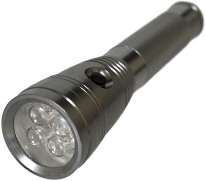 4 LED Stainless Steel Flashlight