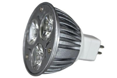 12V 3x1W Cool White MR16 LED Light Bulb (GX5.3)