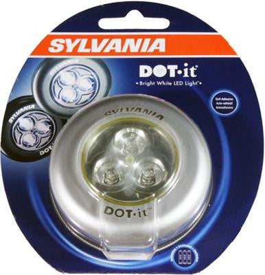 Battery Operated Stick On Puck Light w- 3 Bright White LEDs