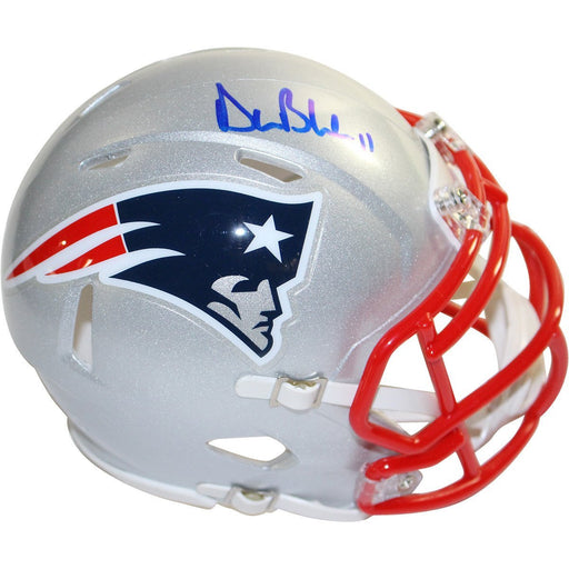 Drew Bledsoe Signed New England Patriots Riddell Speed Mini Helmet