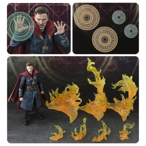 Doctor Strange & Burning Flame Set SH Figuarts Action Figure