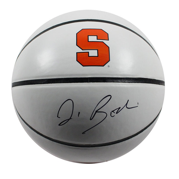 Jim Boeheim Signed Syracuse Orangeman Jarden White Panel Full Size Basketball