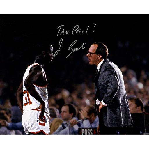 Jim Boeheim Signed with Pearl Washington On Court 16x20 Photo w/ "The Pearl" Insc.