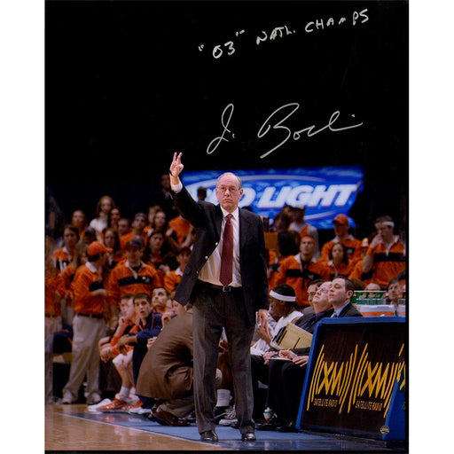 Jim Boeheim Signed "Coaching" Vertical 16x20 Photo w/ "03 Natl Champs" Insc.