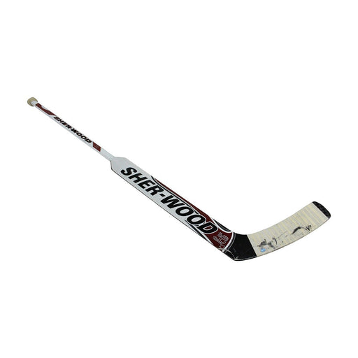 Martin Brodeur Game Used White/Red Sherwood (MB30 logo on shaft & blade)