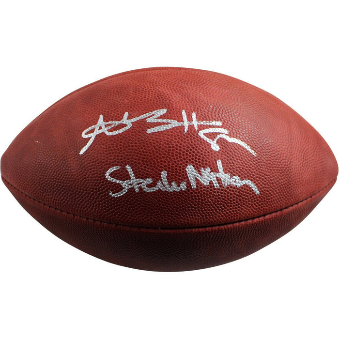 Antonio Brown Signed Wilson NFL Duke Football w/ Steeler Nation Insc