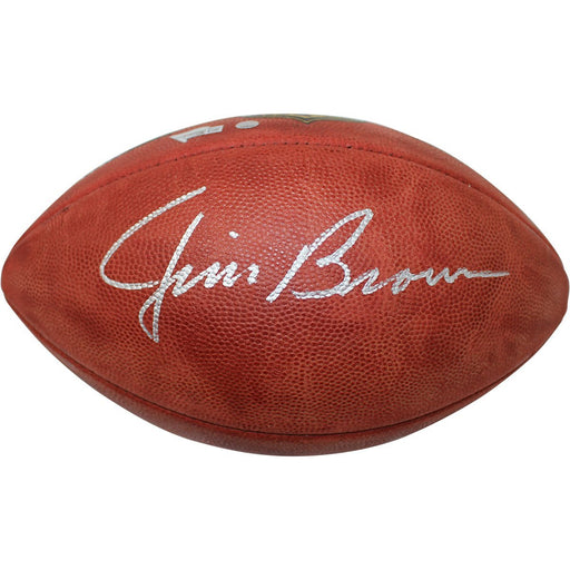 Jim Brown Signed Wilson NFL Duke Football (Fanatics/SSM)